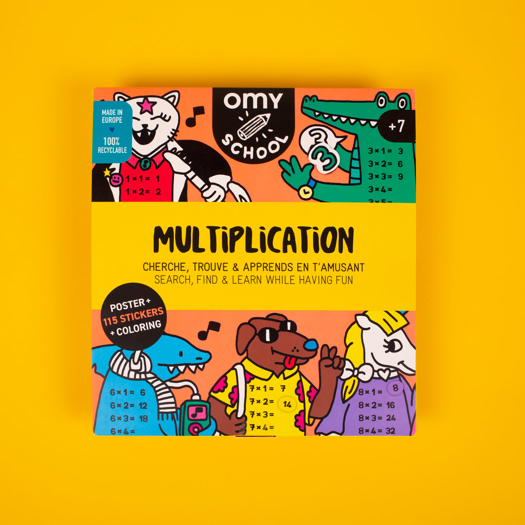 OMY School Öğretici Poster - Multiplication