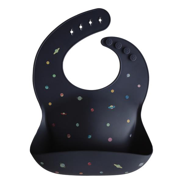 Mushie Silicone Baby Bib (Planets) - Mushie Mama Önlüğü