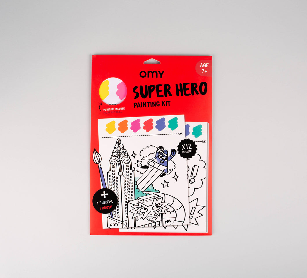 OMY Painting Kit Sulu Boyalı Boyama Kiti - Super Hero