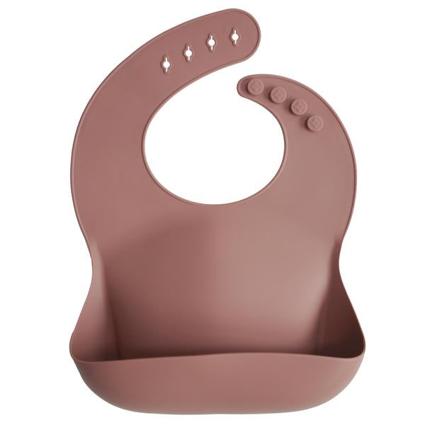 Mushie Silicone Baby Bib (Woodchuck) - Mushie Mama Önlüğü