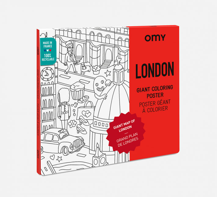 OMY Coloring Poster - London