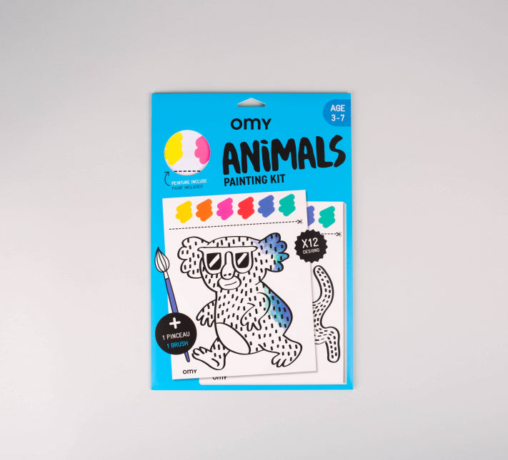 OMY Painting Kit Sulu Boyalı Boyama Kiti - Animals