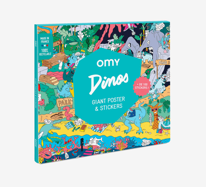 OMY Sticker Poster - Dinos