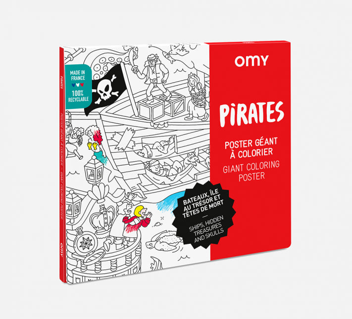 OMY Coloring Poster - Pirates