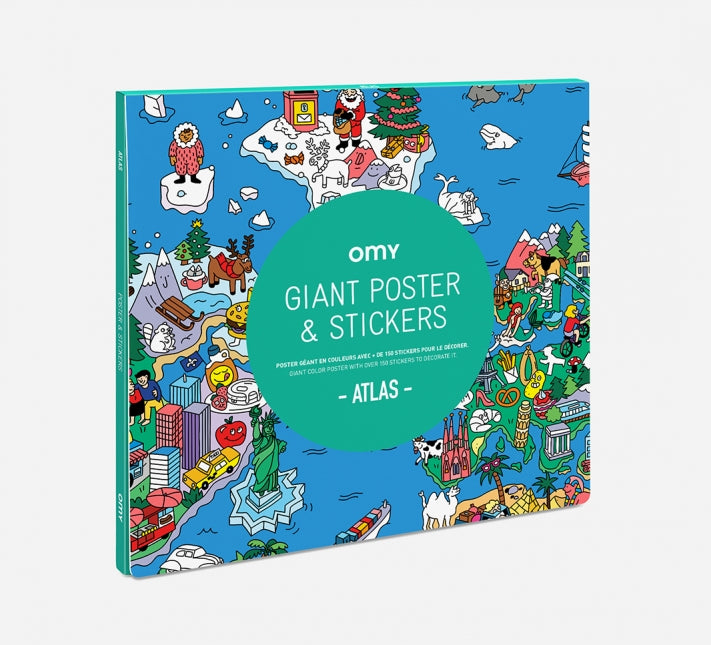 OMY Sticker Poster - Atlas