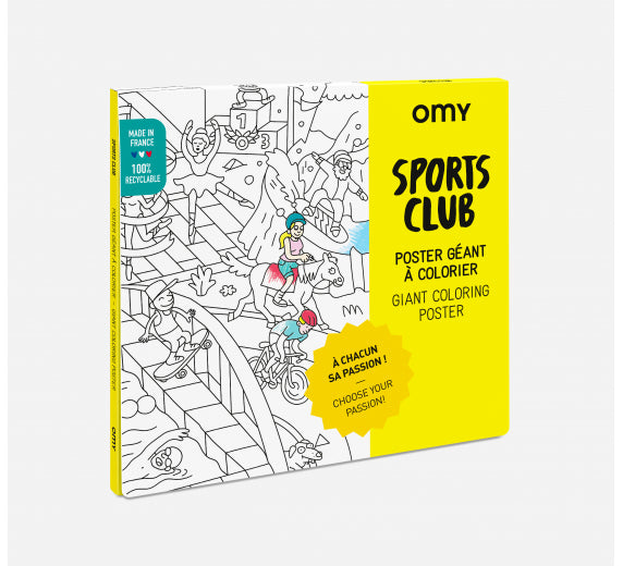 OMY Coloring Poster - Sports Club