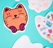 Görseli Galeri görüntüleyiciye yükleyin, OMY - KITTY - NOTEBOOK &amp; STICKERS
